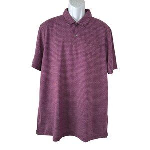 Banana Republic Luxury Touch Polo Shirt 2XLT Short‎ Sleeve Burgundy NWT TP-3540